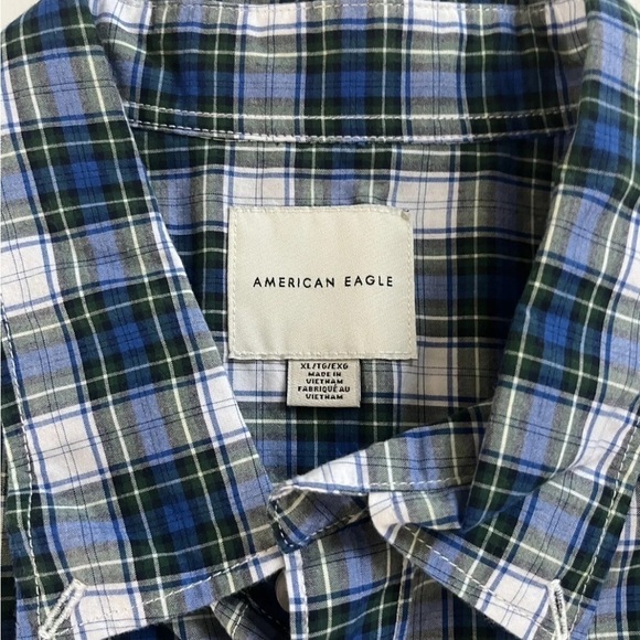 American Eagle mens plaid button down shirt - Picture 7 of 10